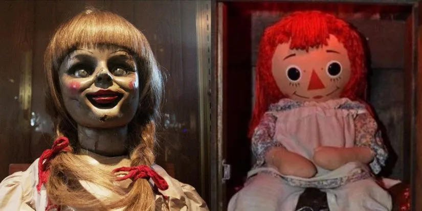 images of the real annabelle doll vs hollywood representation