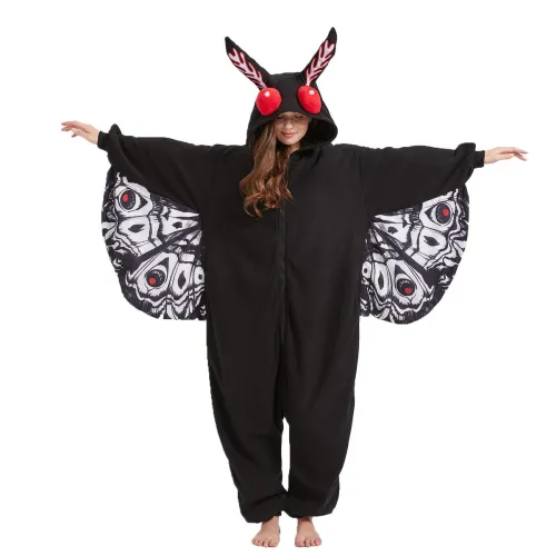 Mothman Onesie costume for Halloween or parties