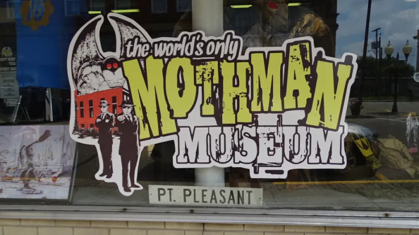 World's only Mothman Museum Entrance